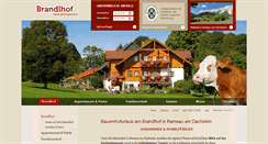 Desktop Screenshot of brandlhof-ramsau.at